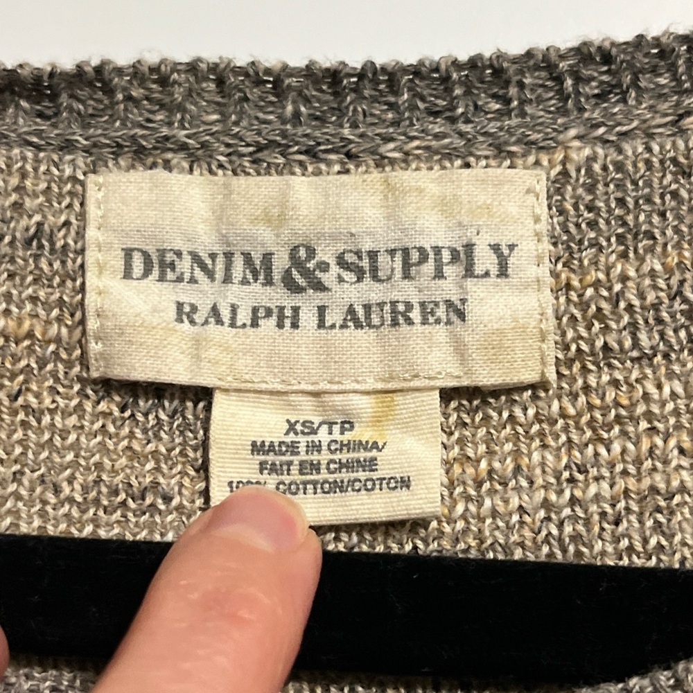 Vintage Denim & Supply Ralph Lauren Aztec Oversized Sweater SZ XS Southwestern🪶 - Picture 3 of 7